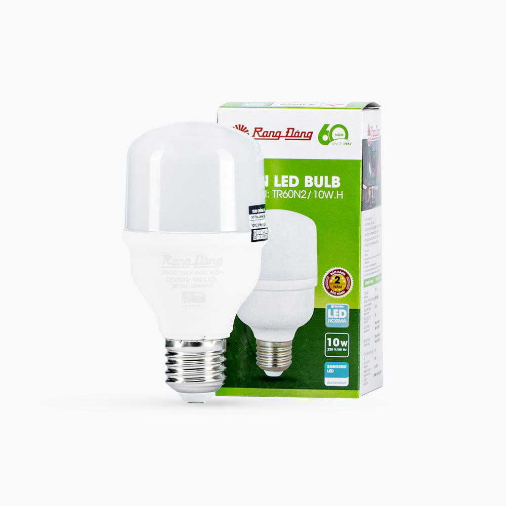 Đèn bulb trụ TR60N2/10W.H Rạng Đông 10w